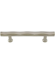 Tribeca Cabinet Pull - 4 inch Center-to-Center in Polished Nickel.